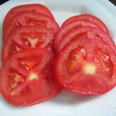 西红柿洗净切片