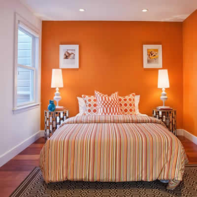 令人生厌的橘色在卧室中要少用