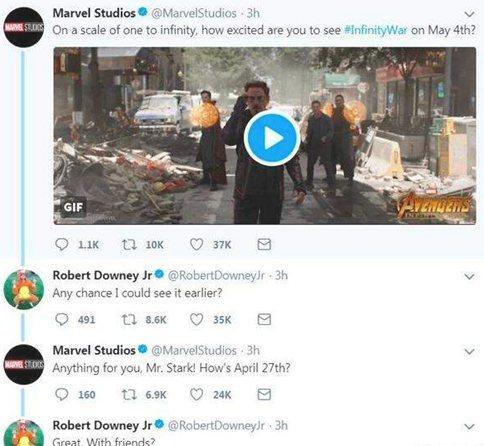 《复联3》内地正式定档5月11号上映 怕剧透只能不上网了