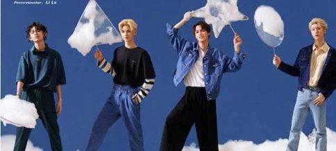 偶像练习生九人拍摄时尚芭莎 蔡徐坤站C位