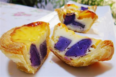 紫薯蛋挞的做法
