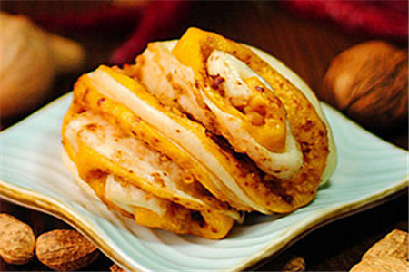 核桃花卷的做法