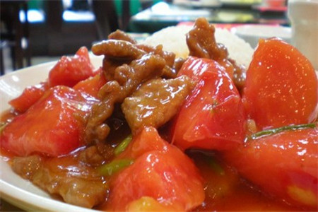 西红柿炒牛肉